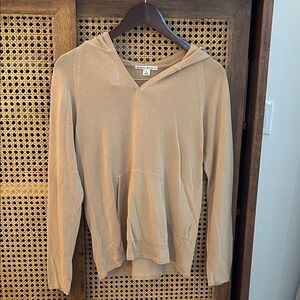 Banana Republic V-Neck Tan Hoodie